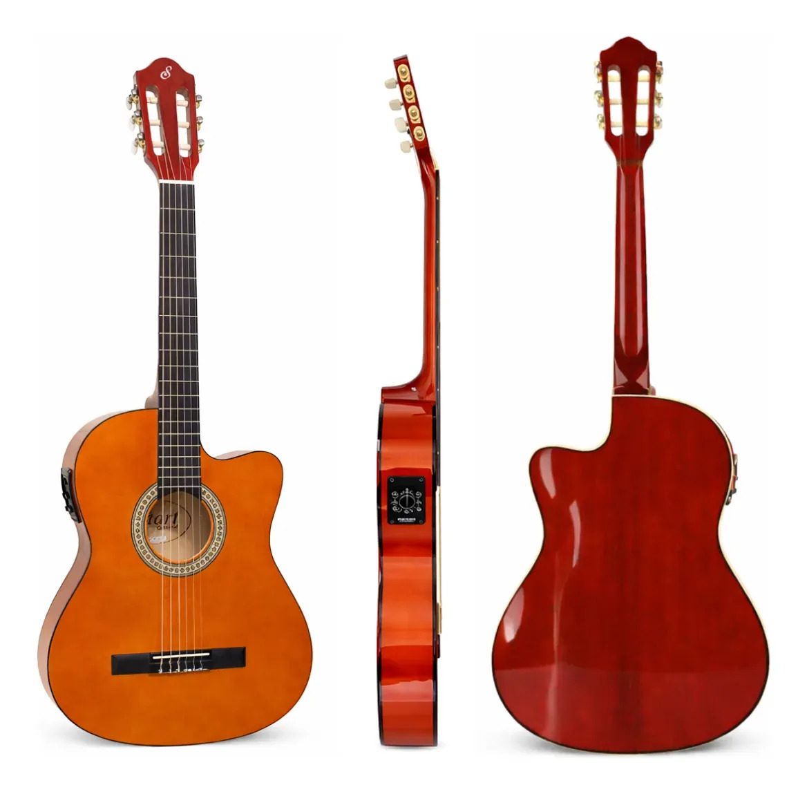 Violão Eletroacústico Giannini SF-14 CEQ Aço Natural Com Afinador