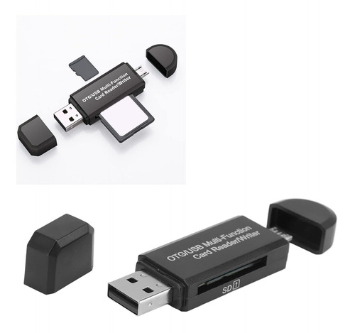 Lector Tarjeta Sd Usb 2.0 Adaptador Otg Macho 2 1 Plug And I