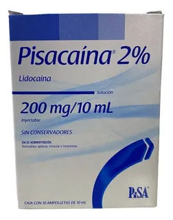 Pisacaína 2% Lidocaína 200mg 10 Piezas