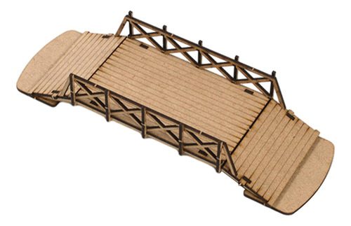 Modelo De Ponte De Madeira Em Escala 1/72 Construção De