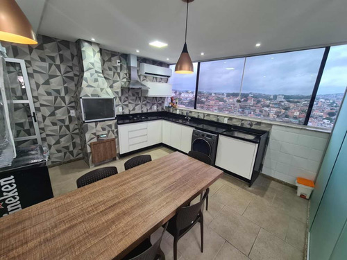 Apartamento Cobertura Duplex Com Sol Da Manhã/tarde, Rua Silenciosa E Vista Livre, 3 Quartos, 3 Banheiros(2 Suites) E 2 Vagas De Garagem Cobertas E Mobiliado Pronto Para Morar!!!