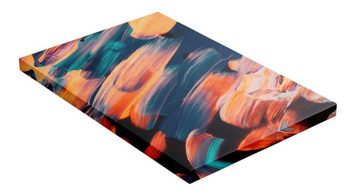 Cuadro Pintura Pinceladas Abstractas Arte 40x60