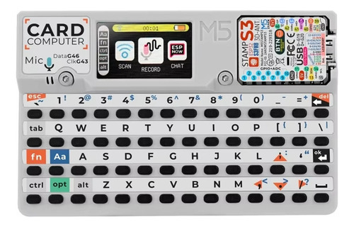 Ordenador Con Teclado Y Tarjeta Cardputer Stamps3 Microcontr