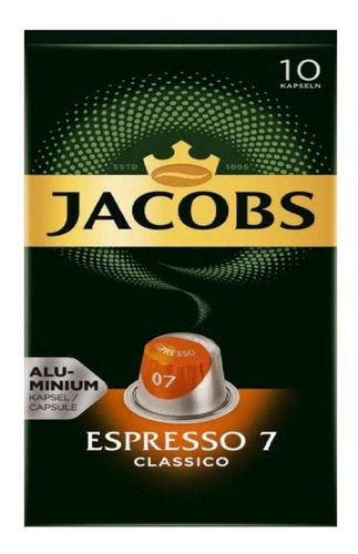 Cápsulas De Café Jacobs Espresso Clásico Intensidad 7
