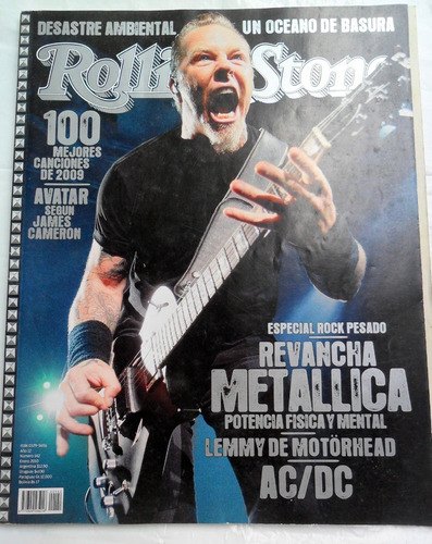 Rolling Stone 142 Esp. Rock Pesado Metallica Motorhead Ac/dc