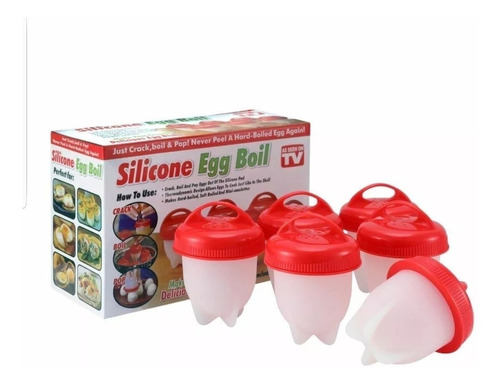 Hervidor De Huevos Silicona Egg Boil  X 2 Unidades Sin Bpa 