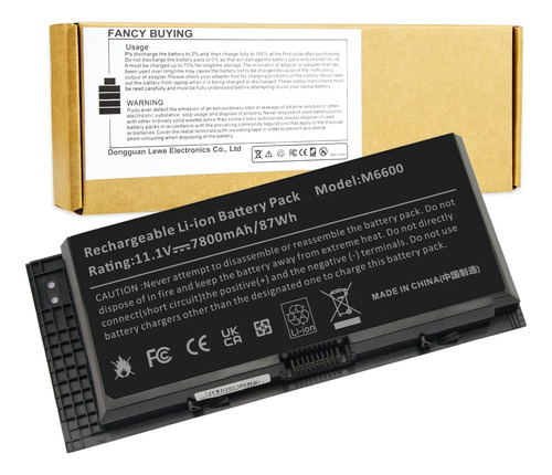 Fancy Buying Fv993 M4800 M6800 Batería P/ Dell Precision