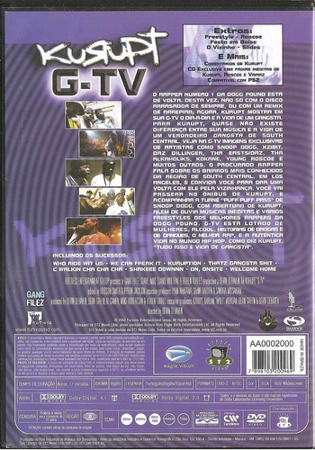 Eastsidaz Exibit Roscoe Daz Dillinger Xzibit Dvd Kurupt + Cd