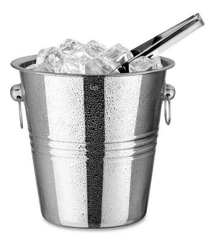 Imagem 3 de 5 de Balde Para Gelo Inox 4l - Ud017