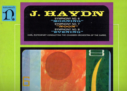 Joseph Haydn  -  Symphony N° 6 - N° 7 - N° 8    ( U. S. A. )