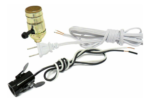 Nite-lite Make-a-lamp Kit Reparacion Bricolaje Cable Blanco
