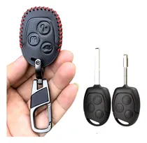 Comprar Forro Protector En Cuero Ford Fiesta Llave Fija 3b + Llavero