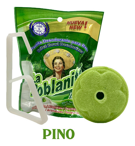 1 Pastilla Desodorante Aromatizante Baño Wc La Poblanita 50g