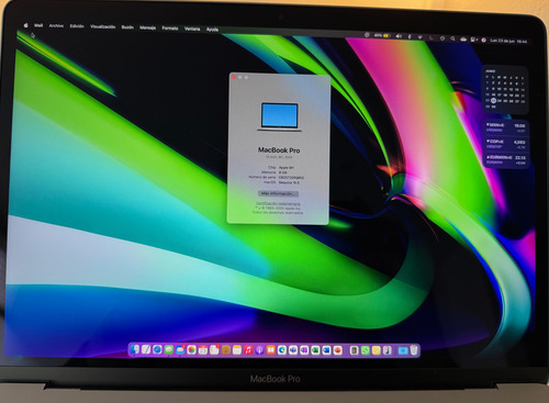 Apple Macbook Pro 2020 M1, Ram 8gb, Hdd 256gb, Gris Espacial (Usado)