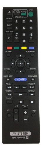 Mando A Distancia Rm-adp058 Para Cine En Casa Blu-ray Remote