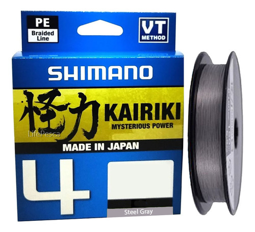 Linha Mult. Shimano Kairiki 4x 0,31mm 50lbs/22,7kg - 300 M