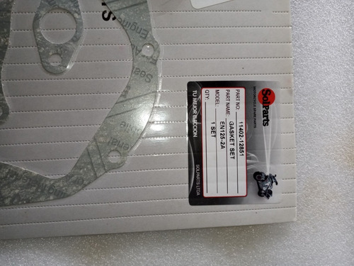 Imagen 3 de 3 de Kit De Empacaduras Suzuki En125 Solpart Original