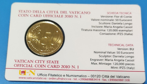 Moneda Del Vaticano 2010