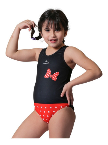 Malla Natacion Niña Enteriza Resistente Traje Baño Pileta