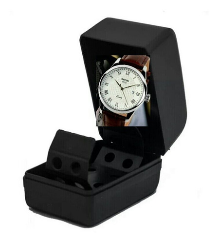 Relógio Skmei De Luxo Original Pulseira Couro Modelo 9058