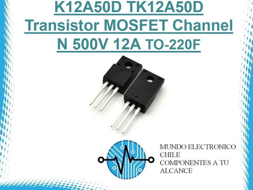 K12a50d Tk12a50d Transistor Mosfet Channel N 500v 12a To-220