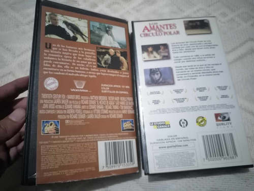 Hechizo De Aquila Y Amantes Círculo Polar Vhs Combo 2 Pelis (Usado)