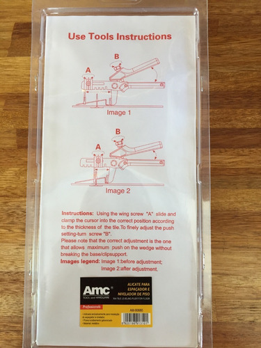 Pinza Alicate Para Nivelacion De Cuñas De Ceramica Y Porcela