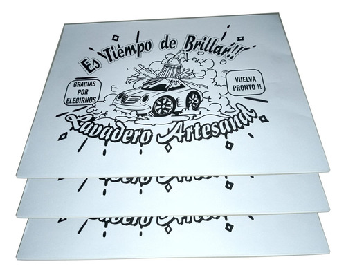 200 Alfombras Lavadero Auto De Papel Genericas 30x42 Cm.