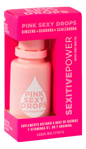 Pildoras Sexitive Energizante Femenina Masculina Vigorizante Pink Sexy Drops 20ml