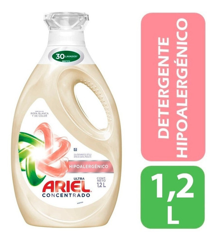 Detergente Ariel Concentrado Hipoalergenico 1,2 Litros