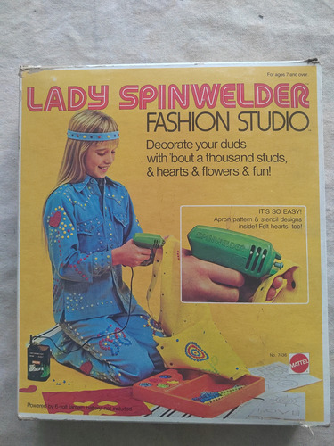 Vintage 1974 Mattel Lady Spinwelder Fashion Studio 