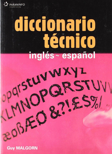 Libro: Diccionario Tecnico Ingles Espanol/ Technical Diction