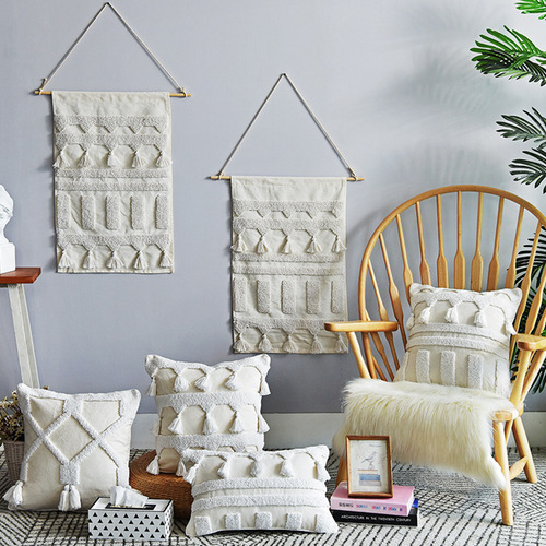 (3 #mold) Almofada Boho Texturizada Para Estojo Woven Tufted