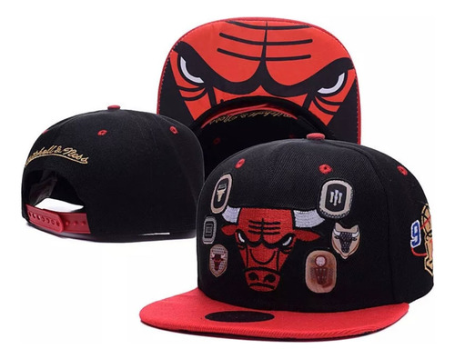 Gorra Snapback Chicago Bulls Negra Nba Premium 