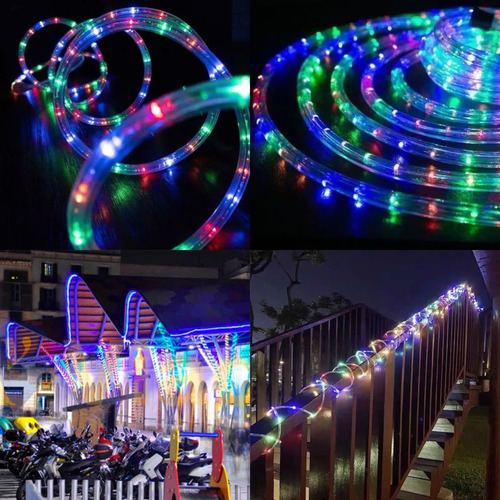 Luces de navidad y decorativas Dosyu 3c200 10m de largo 110V - multicolor con cable transparente