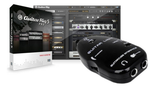 Guitar Link Usb + Guitar Rig 5 + Plug Adap P2/p10 +cabo Otg
