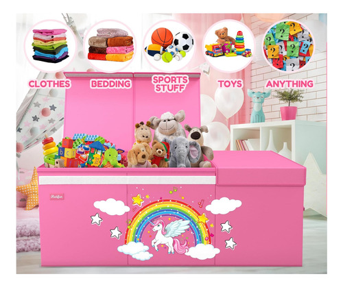 Rutifun Xl Unicorn Box De Unicornio Almacenamiento De Pecho