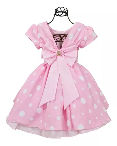 Vestido da best sale minnie rosa barato