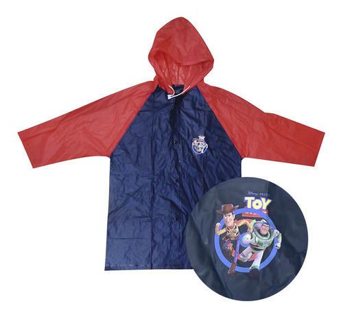 Pilot Infantil Lluvia Toy Story Con Capucha