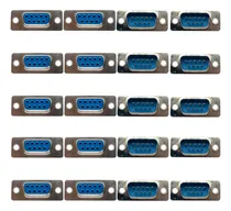 Comprar 20 Conector Db9 Macho Hembra Tipo Soldadura Rs232 Serial Pin