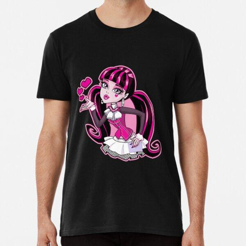 Remera Beso De Draculaura (rosa) Algodon Premium