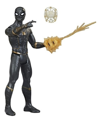 Marvel Spider-man Mystery Web Gear Negro Con Dorado