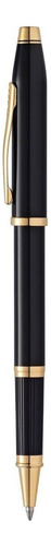 Cross Century Ii Black Lacquer Rollerball Pen With 23kt Gol