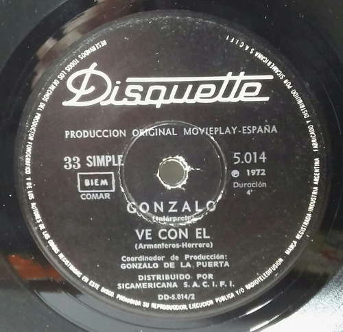 Disco Simple De Lila Hathaway Gonzalo Ve Con El Muy Bueno