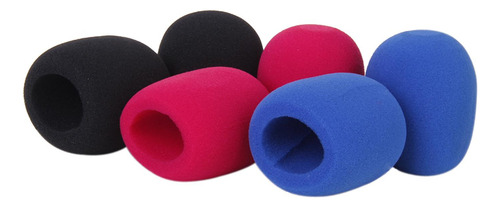 2 Piezas Studio Micrófono Foam Mic Negro
