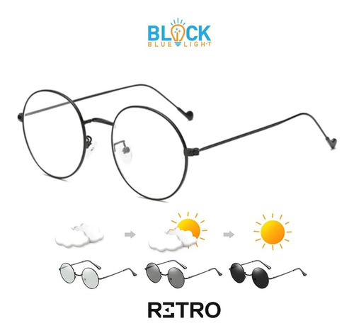 Imagen 7 de 10 de Gafas Original Retro® John Lennon Pc Fotocromaticos Luz Azul