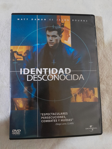 Dvd - Identidad Desconocida - Jason Bourne 