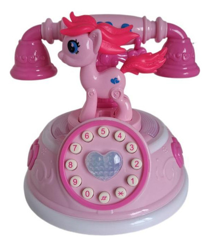 Telefone Musical Infantil Unicórnio Luz Menina