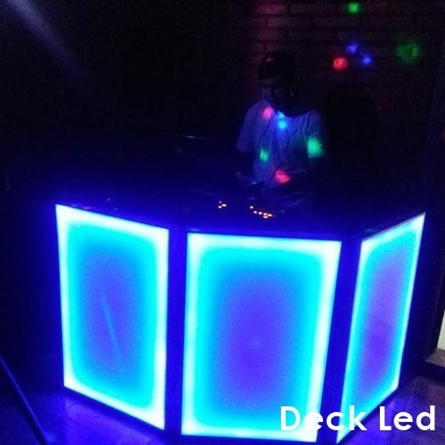 Imagen 5 de 10 de Cabina Dj Rgb (3.30m X 1.10m) 5 Paneles - Deck Led Quilmes