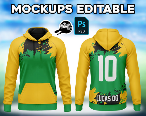 Mockups Editable Psd - Buzo Canguro - Egresados